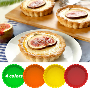 Moule à gâteau en silicone antiadhésif de 4,4 pouces en forme de fleur, qualité alimentaire, outils pour gâteaux et tartes - Product Image 4