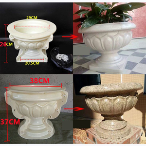 หล่อในสถานที่ ABS แม่พิมพ์พลาสติกตกแต่งสวนกลางแจ้ง-ฉีดกระถางดอกไม้คอนกรีตก่อนหล่อ - Product Image 5