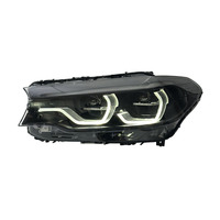 Feux avant LED SJC pour BMW Série 5 G30 G38 530i 540i M5 2018-2020, feux de jour tricolores blanc jaune ambre, plug and play