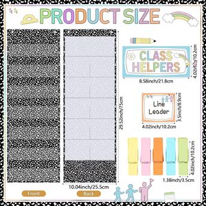 Organizador de Tareas Escolares con Tarjetas, Clips y Ganchos para Gestión del Tiempo en el Aula, Regreso a Clases, Juego de Papel de Varias Piezas - Product Image 3