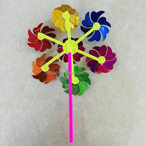 Große Stange Windrad Kunststoff Cartoon Super Windmühle Kinder DIY Tier Wind Spinner Szene Einstellung Dekoration für Kinderspiel zeug - Product Image 6