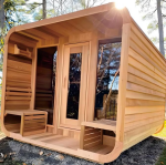 Sauna luar ruangan, harga murah Sauna luar ruangan 4 Orang cantik Sauna inframerah luar ruangan dengan Panel kontrol