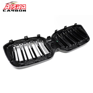 Rejilla de Ventilación Delantera de Doble Listón de Fibra de Carbono AISKA, Tipo Reemplazo, para BMW X3 G01X3M F97 X4 G02 X4M F98 LCI - Product Image 3