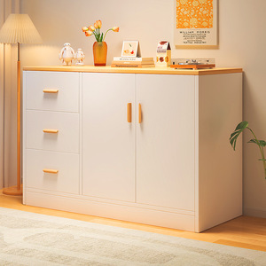 ตู้เก็บของแบบแบนทันสมัยพร้อมช่องเก็บของ 5 ช่อง ทำจากไม้เทียม สำหรับห้องนั่งเล่น ตู้ลิ้นชักสำหรับบ้านและห้องนอน - Product Image 4