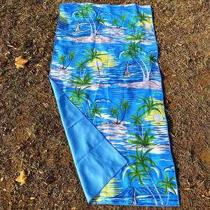 Sublimation de luxe Extra Large Recyclé Sans Sable Rpet Microfibre Gaufre Plage Towe Avec Logo Impression Personnalisée - Product Image 2