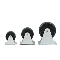 Roulettes à plateau pivotant en acier avec roues en plastique PP pour meubles, chaises et tables, utilisation en chambre d'hôtel, haute capacité de charge