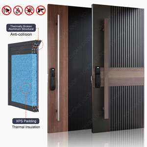 <span class=keywords><strong>Portes</strong></span> de Sécurité Européennes de Haute Qualité pour Maison, <span class=keywords><strong>Portes</strong></span> Extérieures à Rupture de Pont Thermique pour Maisons, Porte Blindée Noire pour Maison - Product Image 1