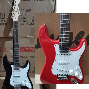 Straocaster-guitarra eléctrica para principiantes, instrumento musical prs, bobina única, color rojo, venta <span class=keywords><strong>directa</strong></span> de fábrica - Product Image 6
