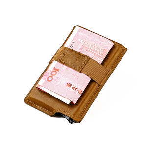 กระเป๋าหนัง Andong ป้องกัน RFID สำหรับผู้ชายและผู้หญิง กระเป๋าหนังแท้ลาย Crazy Horse กระเป๋าสตางค์หนังวัวแท้ สไตล์วินเทจ รุ่น 181 - Product Image 3