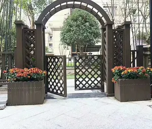 High quality cheap price custom wpc outside garden fences and gates
