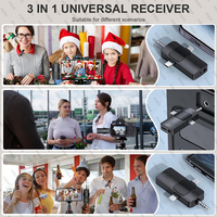 Microphone Sans Fil pour iPhone Appareil Photo USB-C Mini Micro Professionnel 3-en-1 avec Réduction de Bruit Lavalier