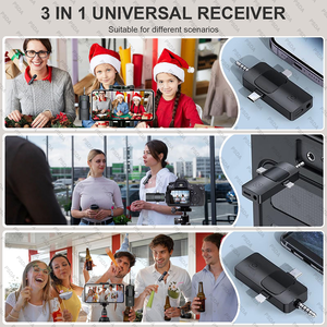 3-in-1 ワイヤレスマイク iPhone/USB-C対応 ノイズキャンセリング搭載 ラベリアマイク ミニマイク - Product Image 5