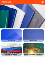 Rouleau de tissu enduit de PVC pour bâche de ferme avicole: vinyle imperméable pour couvertures de tente de camion