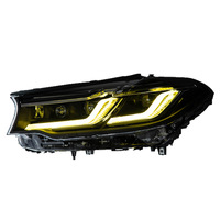 Ensemble de projecteurs LED DRL à double couleur commutable 540i g30 pour phares avant de la série 5 G30 540i 2018-2020, adaptable à toutes les versions.