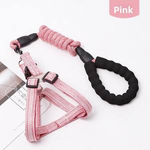 <span class=keywords><strong>Harnais</strong></span> pour <span class=keywords><strong>chien</strong></span> à motif solide <span class=keywords><strong>Harnais</strong></span> de poitrine anti-déflagrant avec ruban Décoration Lin Mousse Laisse pour <span class=keywords><strong>chien</strong></span> Corde de traction Fournitures pour animaux de compagnie - Product Image 6