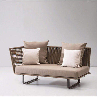 Tissage d'angle en rotin