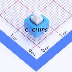 BTSA-N-P-0 Push Button Switch Through hole Component (THT) Switch No Lock Square Button Through Hole 50mA - Product Image 1