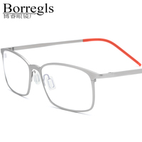 Monturas de Gafas de Titanio Borregls para Hombre, Diseño de Marca, Ligeras, de Alta Calidad, Cuadradas, Gafas Ópticas Japonesas 10057