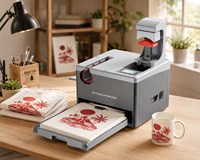 Presse à Chaud Automatique 3-en-1 Multifonctionnelle pour Sublimation – Imprimante Combo pour T-shirts, Mugs, Gobelets, Casquettes et Impression DIY