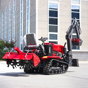 Mini-tracteur agricole sur chenilles équipé d'un moteur de 25 CV/35 CV/50 CV, avec capacité de motoculture et de désherbage. - Product Image 4