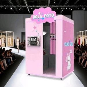 Tùy chỉnh đồng tiền hoạt động Selfie Photo Booth Shell tự động in Selfie Máy photobooth kiosk bao vây bán nóng - Product Image 1
