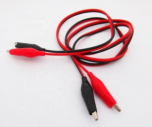 Pinces <span class=keywords><strong>Crocodile</strong></span> <span class=keywords><strong>fil</strong></span> électrique isolé multimètre fils fils de Test ensemble pinces <span class=keywords><strong>Crocodile</strong></span> Double extrémité câble de testeur de tension - Product Image 3