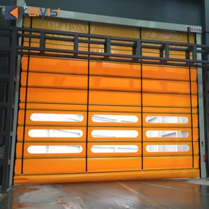 Grote Maat Fabrikant Op Maat Gemaakte Windbestendige Transparante Raam Industriële Hoge Snelheid Stapelen Pvc-Deur - Product Image 4