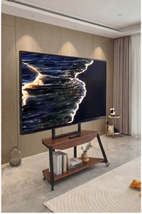 Mueble/Consola de <span class=keywords><strong>TV</strong></span> Móvil de Madera Maciza Estilo Antiguo para Dormitorio o Sala de Estar, Compatible con Televisores de 65 a 100 Pulgadas y Más, DSG042 - Product Image 3