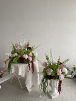 F142 Vente en gros de fleurs en ligne, boule de fleurs artificielles de luxe en soie, chemin de table, arche, allée pour décoration de centres de table de mariage