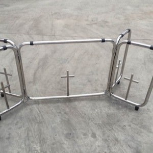 El fabricante suministra soportes para ataúdes de acero inoxidable para fines funerarios. - Product Image 4
