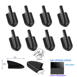 Aile de Spoiler Noire en Fibre de Carbone ABS avec Colle, Aile Arrière de <span class=keywords><strong>Voiture</strong></span>, <span class=keywords><strong>Aileron</strong></span> de Toit, Petite Antenne - Product Image 2