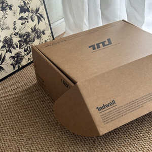 Boîte cadeau auto-montable en papier kraft écologique recyclable avec logo personnalisé, envois en carton ondulé imprimés UV pour <span class=keywords><strong>abonnement</strong></span> - Product Image 2