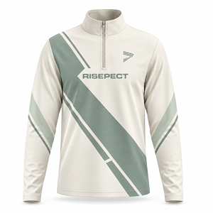 Camiseta Deportiva Personalizada de Manga Larga con Cierre en el Cuello, Poliéster y Elastano, Ropa Deportiva de Secado Rápido, Fabricante - Product Image 3