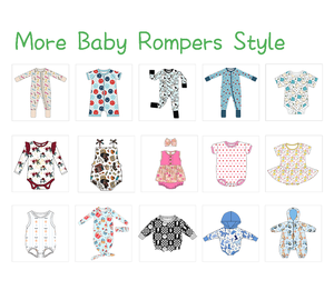 Nueva personalización Color Tamaño Ropa de bebé recién nacido Rib Cotton Baby Pijamas Vestidos anudados Manga larga Bambú gris con sombrero - Product Image 5