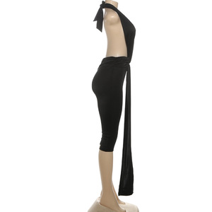 Mono Ajustado <span class=keywords><strong>de</strong></span> <span class=keywords><strong>Moda</strong></span> para Otoño y Primavera, sin Mangas, con Espalda Descubierta, Sexy, con Aberturas, Informal, para Mujer - Product Image 4