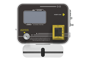 เครื่องวัดปริมาณแอลกอฮอล์แบบพกพาเซ็นเซอร์เซลล์เชื้อเพลิงติดผนังหน้าจอ7.0นิ้วสีดำแบบสแตนด์อโลน - Product Image 4