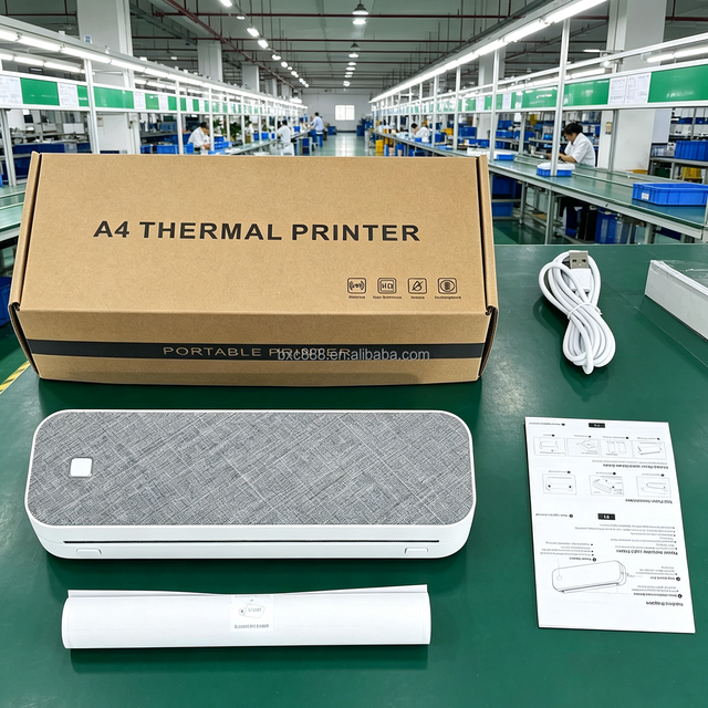 Factory Portable A4 Mini Impresora Wireless Mobile Phone BT Connect Photo & Homework Thermal Printer in Stock