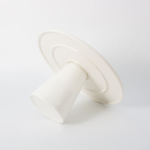 Bandeja de porcelana de forma redonda blanca para postres, soporte de exhibición de magdalenas, soporte de cerámica para pasteles con cubierta de cúpula de cristal, 10 y 11 pulgadas, venta al por mayor - Product Image 6