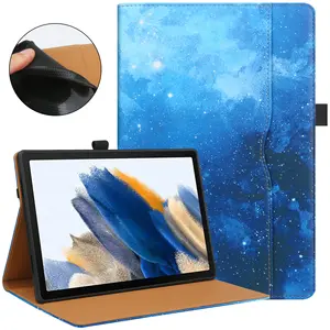 三星Galaxy Tab A8 10.5 X200 X205智能翻盖复古皮革平板电脑站立盒