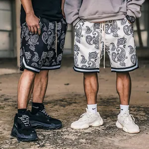 New European And American Ethnic Wind Waist Fruit Flowers Sports Shorts Men's Casual Printed Pork Pants