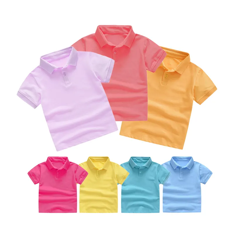 도매 소년 티셔츠 & 폴로 셔츠 빈 아이 교복 면 키즈 폴로 티셔츠