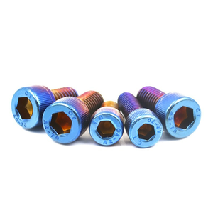 <span class=keywords><strong>Vis</strong></span> à tête cylindrique hexagonale en acier inoxydable 304 bleu brûlé pour modification de moto et de voiture électrique - Product Image 2