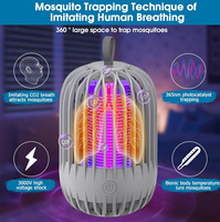 Lampe anti-moustiques électrique sans produits chimiques, à lumière ultraviolette, piège à insectes volants pour la sécurité domestique
