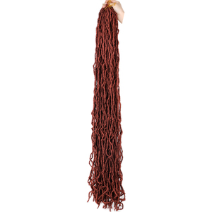 Extensions de cheveux Nu Soft Locs pré-bouclées en fibre haute température, tresses au crochet longues de 18, 24 et 36 pouces, vente en gros pour femmes noires - Product Image 6