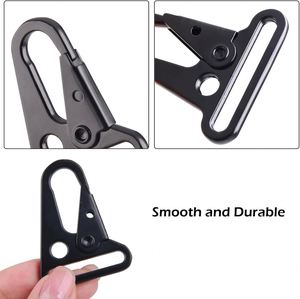 Black Luxury Waterproof Outdoor Olecranon Zinc Alloy <b>Hook</b> Buckle Clasp Tool Gear Hiking Carabiner Tactical Sling Snap <b>Clip</b> <b>Hook</b> - Product Image 3