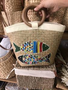 Handicrafts High Quality Water Hyacinth <b>Basket</b> Made in Vietnam - Product Image 4