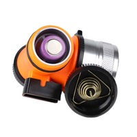Équipement de plongée Seeyoo, lampe frontale à double source lumineuse, à intensité réglable, pour travaux sous-marins, photographie, exploration, lampe frontale LED rechargeable