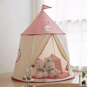 Tente yourte pour enfants d'intérieur, <span class=keywords><strong>château</strong></span> rose <span class=keywords><strong>de</strong></span> lapin, maison <span class=keywords><strong>de</strong></span> jeu pour enfants, maison <span class=keywords><strong>de</strong></span> jeu d'intérieur pour enfants, cadeau <span class=keywords><strong>de</strong></span> vacances - Product Image 4