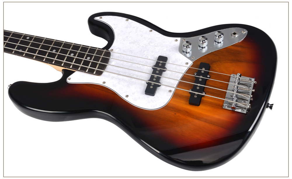 JB-02 Electric Bass Guitar - J Style, 4 Strings, S-S Pickups