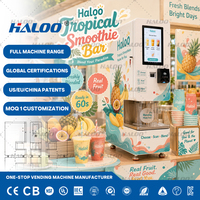 Fabricante de Máquinas Expendedoras Haloo, Máquina Expendedora Automática de Batidos, Máquina para Vender y Mezclar Smoothies